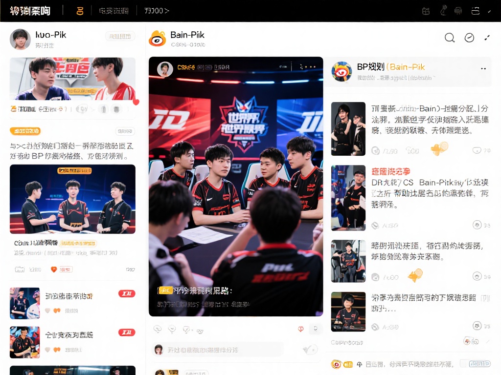 在电竞竞猜贴吧中，玩家们围绕各大热门赛事展开激烈讨